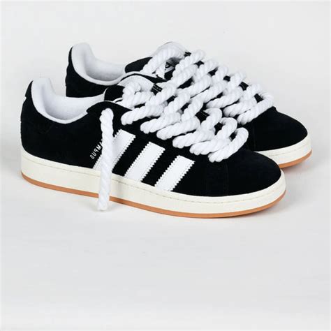 adidas campus dicke schnürsenkel schwarz|adidas campus 00s schuh.